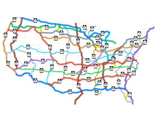 Go anywhere in the USA by bike?