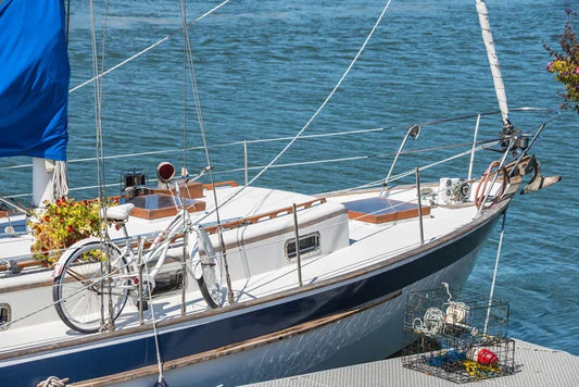 bike on sailboat
