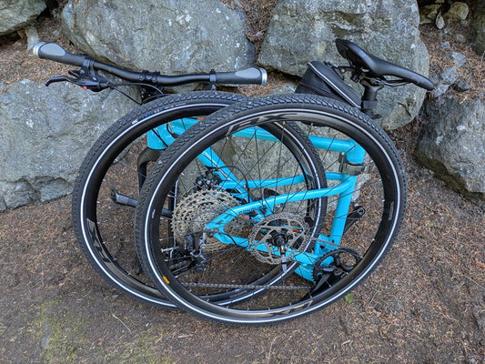 DEMO BIKE: 17″ Folding Adventure Bike - Arctic Blue