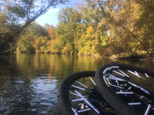 Two folding bikes and a component that are great for packrafting