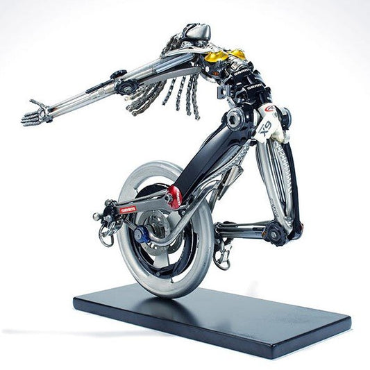 Bikes reassembled as art