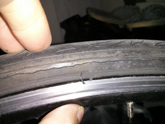 cracked tire