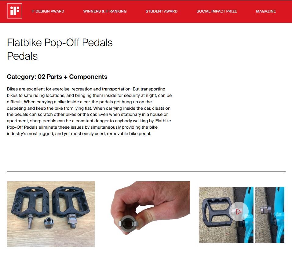 Pop-Off Pedals (Flatbike)